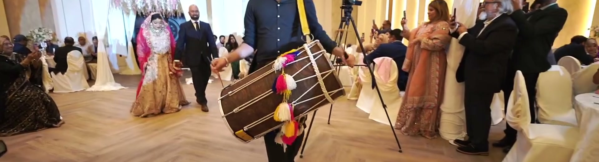 Wide frame of the Bengali reception
