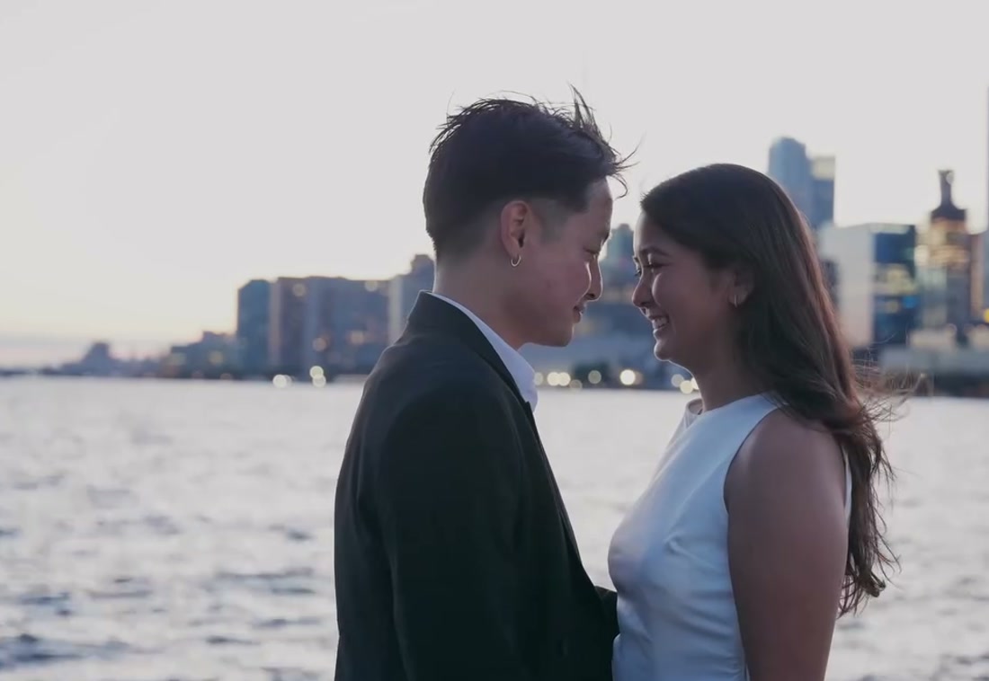 Elopement portrait moment in Toronto